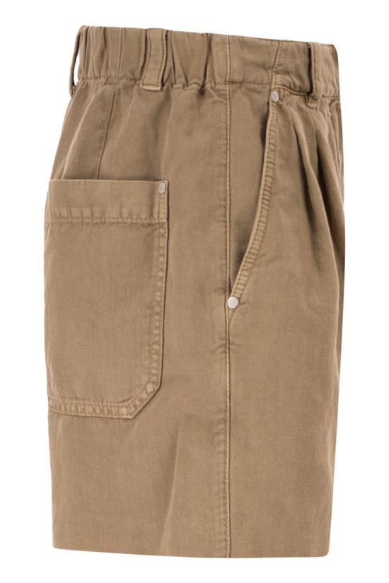 26SS 브루넬로 쿠치넬리 스트레이트 팬츠 ML996P5761 C1799 BROWN - BRUNELLO CUCINELLI