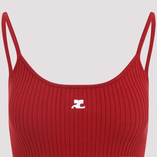 26SS 쿠레쥬 반팔 티셔츠 PERMDE012 FI00014034 RED - COURREGES