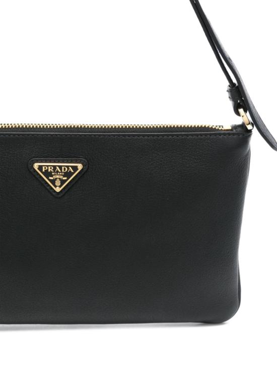  프라다 브루 트라이앵글 로고 숄더백 1BC2382CYSF03BH BLACK - PRADA