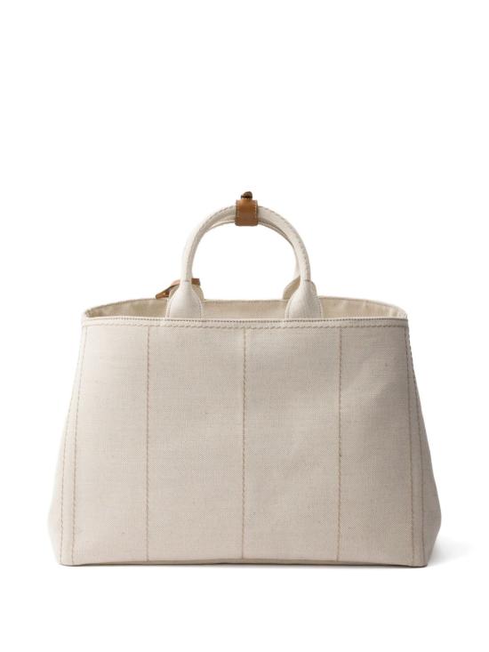 25FW 프라다 자르디니에르 엑스트라 라지 리넨 블렌드 토트백 2VG1312CX9VOOOF0018 BEIGE - PRADA
