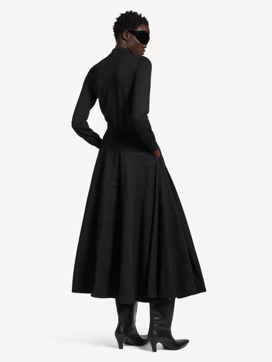 26SS 발렌시아가 롱 스커트 857766TQP131000 BLACK - BALENCIAGA