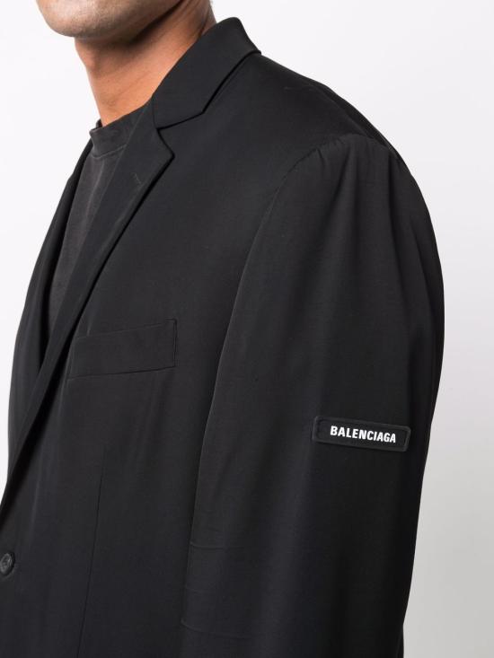 26SS 발렌시아가 플랩 포켓 블레이저 674431TJO251000 black - BALENCIAGA