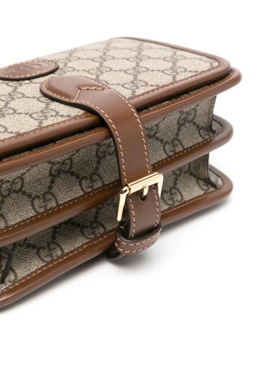  구찌 GG 슈프림 인터로킹 G 미니 숄더백 67162092TCG8563 GG - GUCCI