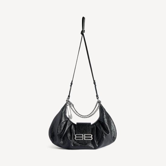 26SS 발렌시아가 숄더백 8506492ABT1 1000 BLACK - BALENCIAGA