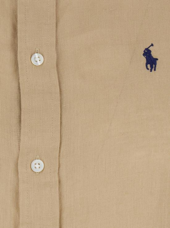 26SS 폴로 랄프로렌 포니 자수 리넨 셔츠 (211970730009) 211970730506 BEIGE DOM - POLO RALPH LAUREN