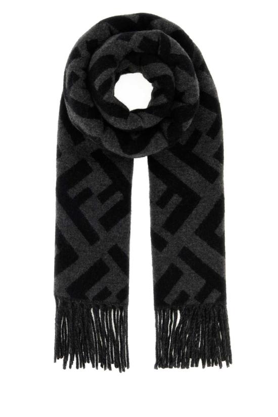 26SS 펜디 FF 캐시미어 스카프 FXT260AVP9 F0D9B NEROGRIGIO