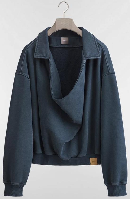 26SS 디올 후드 티셔츠 683J631A3035 500 BLEU