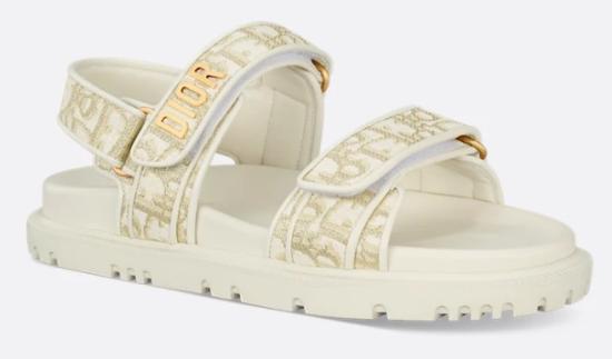 26SS 디올 뮬/슬리퍼 KCO170OFI 62K GOLDWHITE