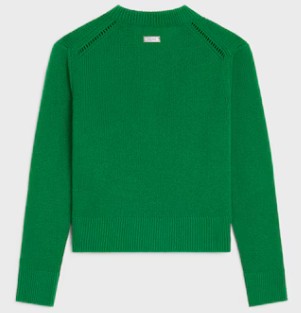 26SS 셀린느 캐시미어 크루넥 스웨터 RY0O21991 30GE GREEN - CELINE