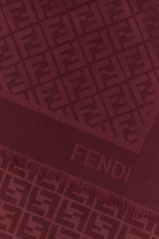 26SS 펜디 오가닉 실크 울 FF 숄 FXT069AJW7 F0TX1 ROSSOSCURO - FENDI