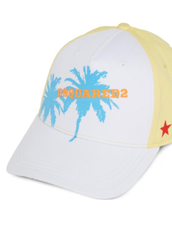 26SS [키즈] 디스퀘어드2 모자 DQ3366D00YT DQ100 White - DSQUARED2