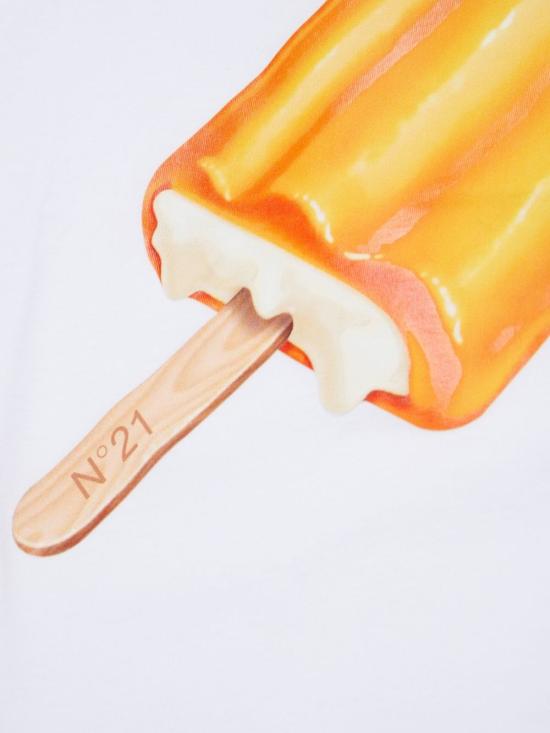 26SS [키즈] 누메로벤투노 티셔츠 N210CEN0080 0N100 White - N°21