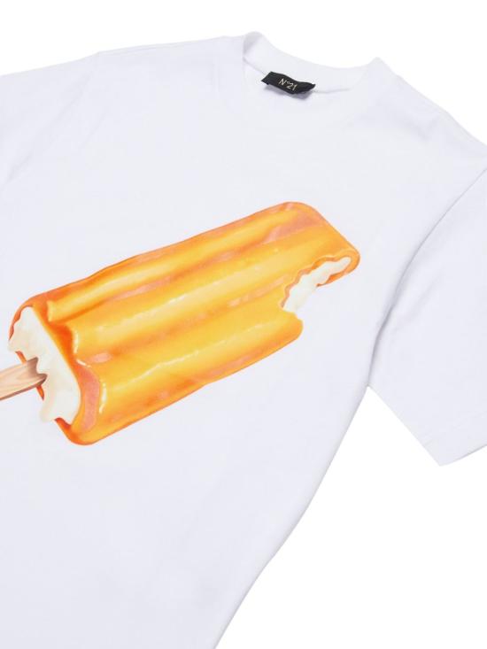 26SS [키즈] 누메로벤투노 티셔츠 N210CEN0080 0N100 White - N°21