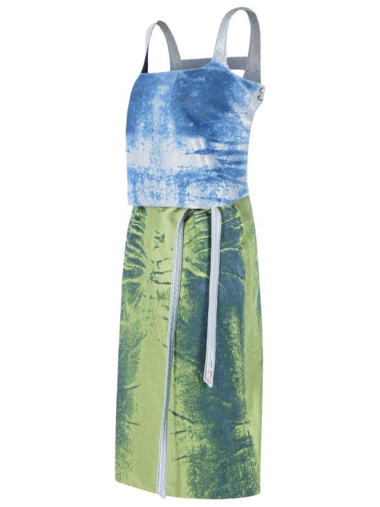 26SS 디젤 미디 원피스 A22519 0EFDKE7623 Green - DIESEL