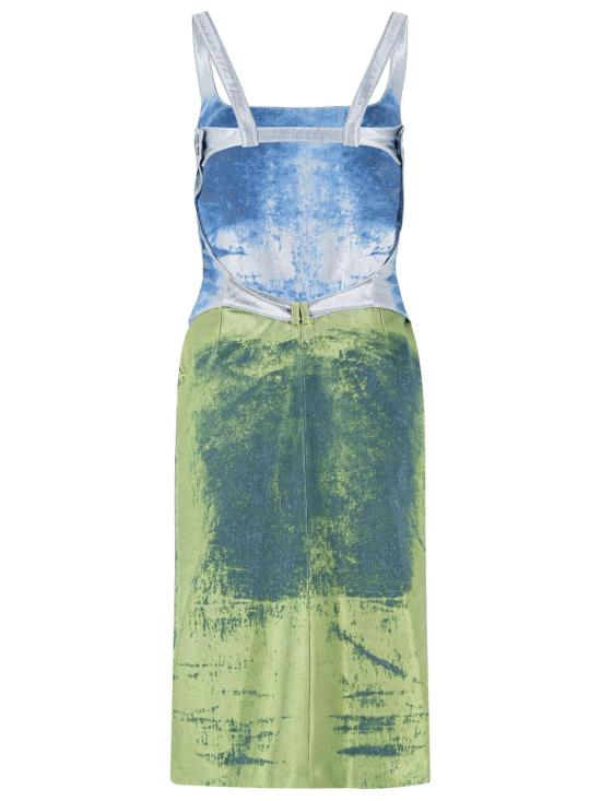 26SS 디젤 미디 원피스 A22519 0EFDKE7623 Green - DIESEL