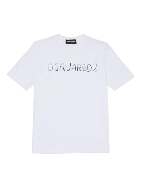 26SS [키즈] 디스퀘어드2 티셔츠 DQ3158D0AGP DQ100 White