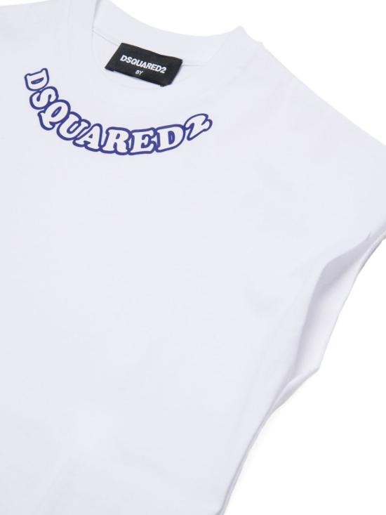 26SS [키즈] 디스퀘어드2 티셔츠 DQ3350D00XM DQ100 White - DSQUARED2