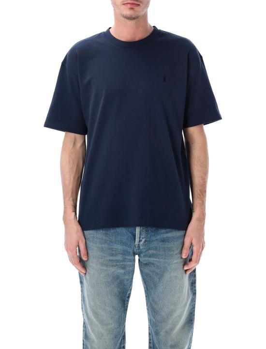 26SS 생로랑 반팔 티셔츠 832941Y37HC 4110 BLUE MINERALE