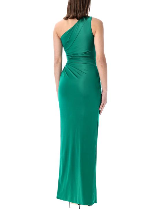 26SS 베르사체 미디 원피스 10226121A12497 1GQ50 EMERALD - VERSACE