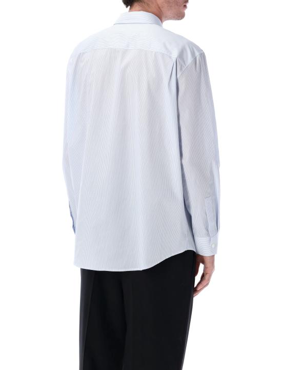 26SS 생로랑 긴팔 셔츠 859779Y2N27 9862 BIANCO BLUE STRIPE - SAINT LAURENT