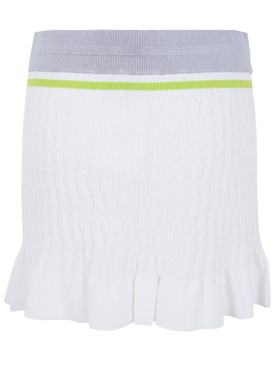 26SS 카사블랑카 숏 스커트 W SP26 KW 1248 01 WHITE - CASABLANCA