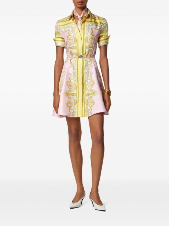 26SS 베르사체 미디 원피스 1018933 1A17165 5Y590 Neutrals - VERSACE