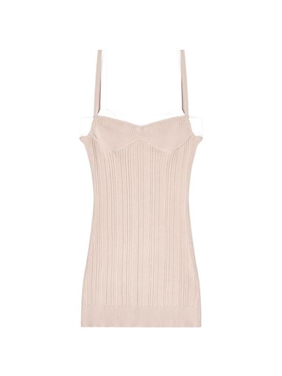 26SS 디젤 M-잔드라 니트 탱크 드레스 A20830 0WICK 7AW Neutrals