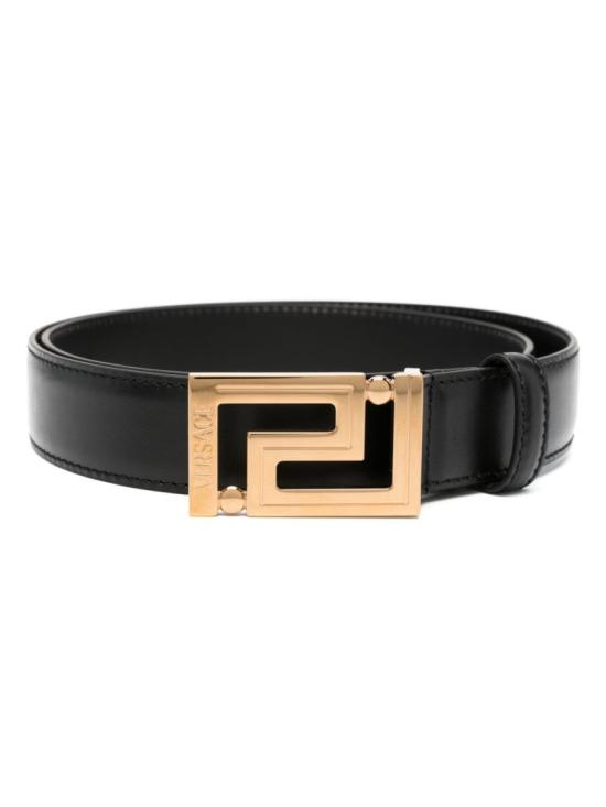 26SS 베르사체 가죽 벨트 1012399 DVTP1 1B00V Black