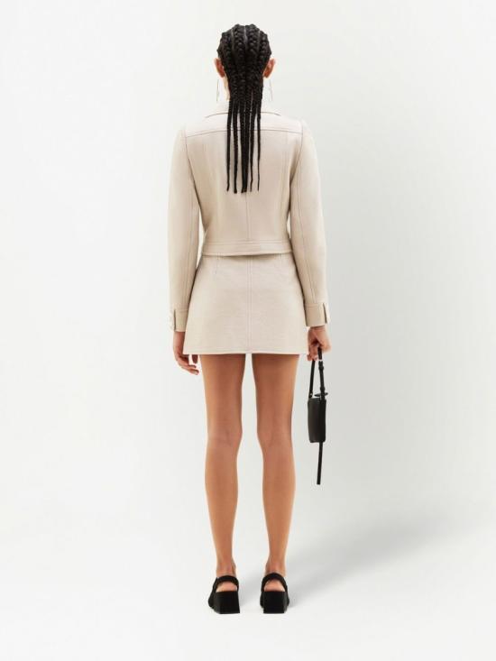 26SS 쿠레쥬 가죽 자켓 PERCBL005VY0014 9100 White - COURREGES