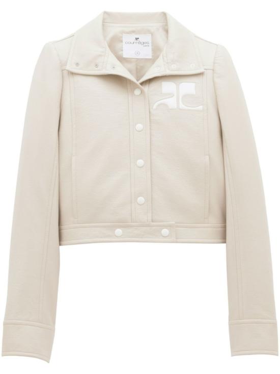 26SS 쿠레쥬 가죽 자켓 PERCBL005VY0014 9100 White