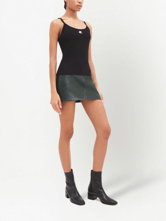 26SS 쿠레쥬 민소매 티셔츠 PERMDE012FI0001 9999 Black - COURREGES