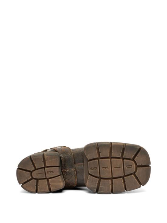26SS 디젤 D-텍스 바이커 부츠 크랙 레더 Y03906 P7674 HB490 Brown - DIESEL