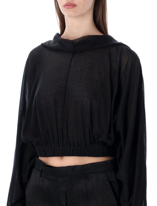 26SS 릭 오웬스 긴팔 티셔츠 RP01F6239UCS Black - RICK OWENS