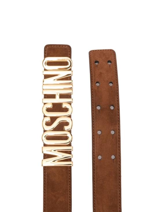 26SS 모스키노 레귤러 벨트 MC6000PP1O OF0 300 Brown - MOSCHINO