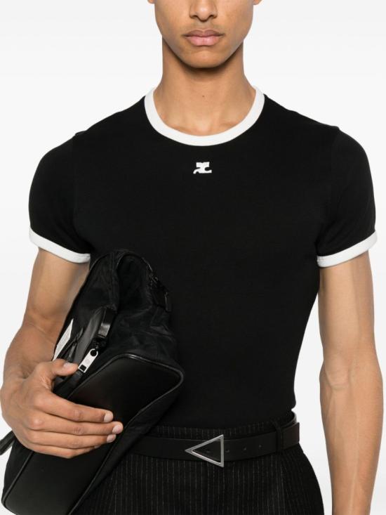26SS 쿠레쥬 반팔 티셔츠 VESJTS020JS0070 9901 Black - COURREGES