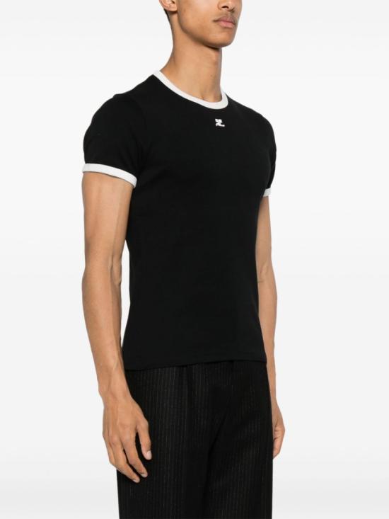 26SS 쿠레쥬 반팔 티셔츠 VESJTS020JS0070 9901 Black - COURREGES