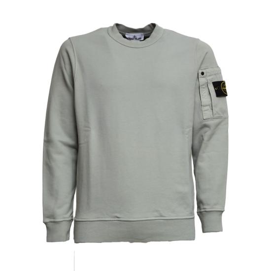 26SS 스톤 아일랜드 코튼 플리스 크루넥 스웨트셔츠 L1S156100019 S0410 Grey