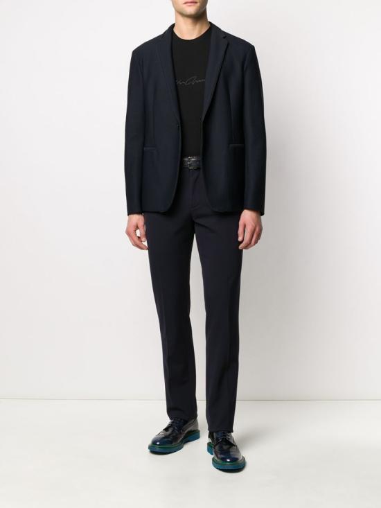 25FW 조르지오 아르마니 반팔 티셔츠 6GST56SJP4ZUC99 Black - GIORGIO ARMANI