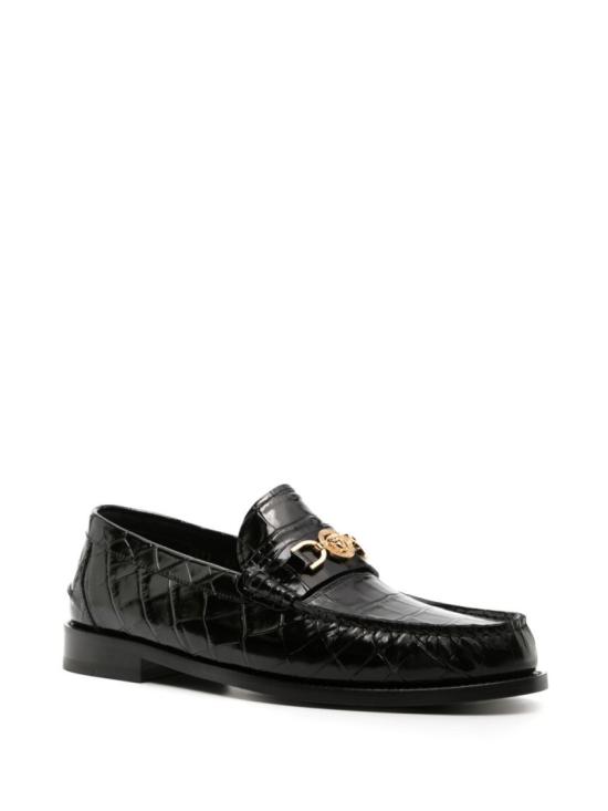 26SS 베르사체 로퍼 1013592 1A09881 1B00V Black - VERSACE