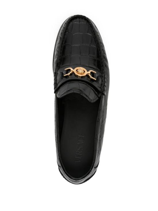 26SS 베르사체 로퍼 1013592 1A09881 1B00V Black - VERSACE
