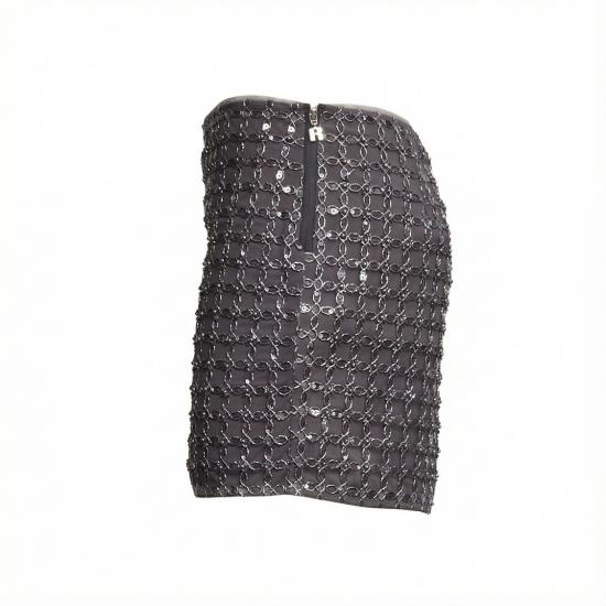 26SS 로테이트 숏 스커트 115051516 Grey - ROTATE