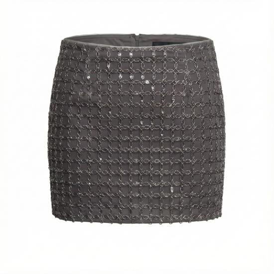 26SS 로테이트 숏 스커트 115051516 Grey