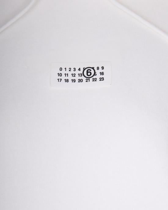 26SS MM6 메종마르지엘라 후드 티셔츠 1513593 White - MM6 MAISON MARGIELA