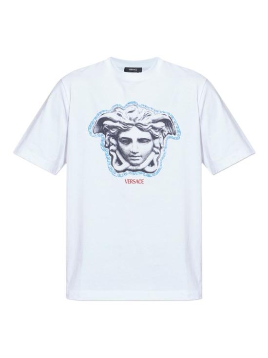 26SS 베르사체 반팔 티셔츠 1013302 1A16753 1W000 White