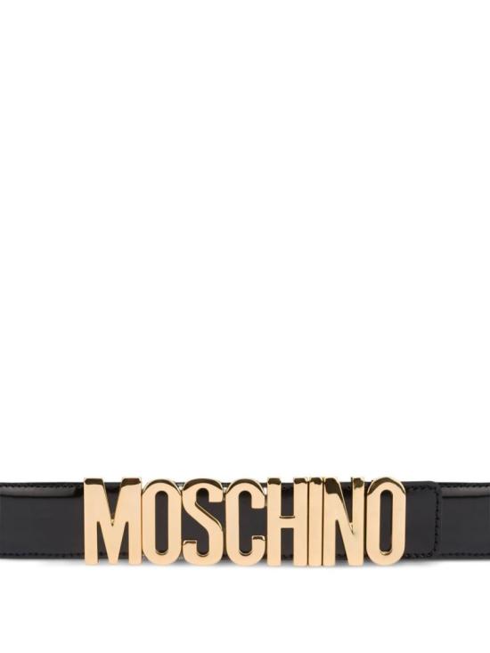 26SS 모스키노 레귤러 벨트 MC6000PP1O OD9 00A Black - MOSCHINO