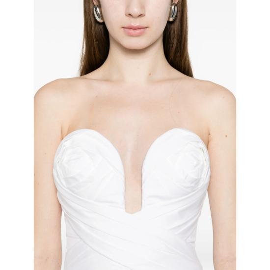 26SS 캐롤리나 헤레라 미디 원피스 R2611N534SCT 100 WHITE - CAROLINA HERRERA