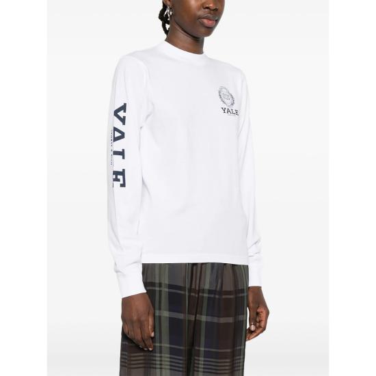 26SS 스포티앤리치 긴팔 티셔츠 TO059611677WH WHITE - SPORTY & RICH