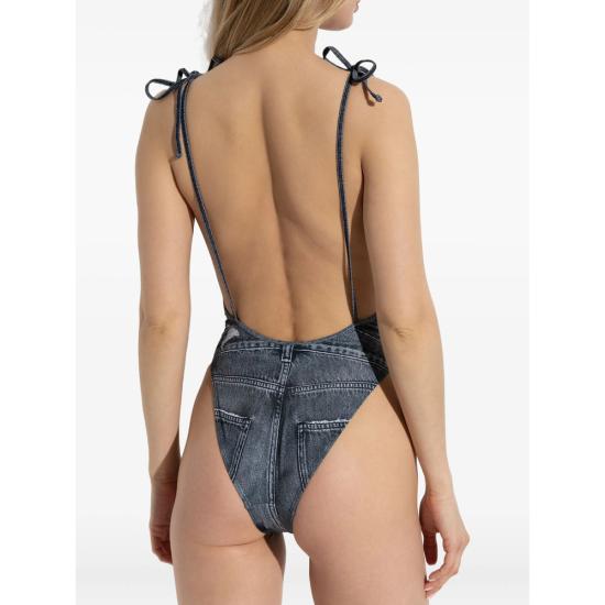 26SS 디젤 원피스 수영복 0BNCW A18751 E6866 BLUE - DIESEL