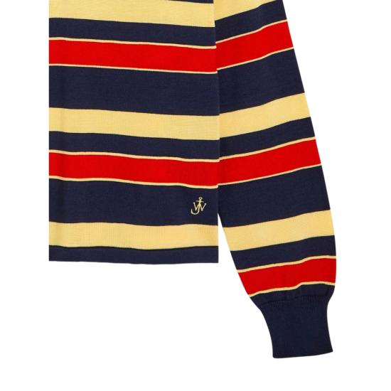 26SS JW앤더슨 폴로 티셔츠 KW1450 YN0457 888 BLUE YELLOW - JW ANDERSON