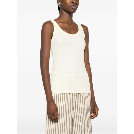 26SS 파비아나 필리피 민소매 티셔츠 JED266F602 L896 783 YELLOW - FABIANA FILIPPI